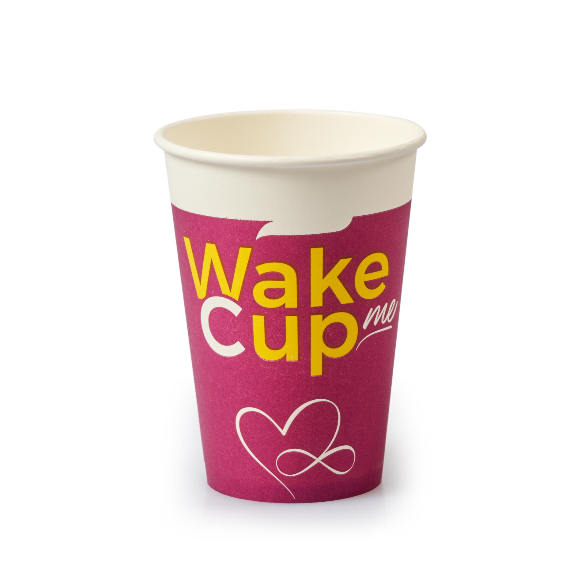 Стакан вендинг 200 мл (макс 210) однослойный диаметр 70 мм "Wake Me Cup"