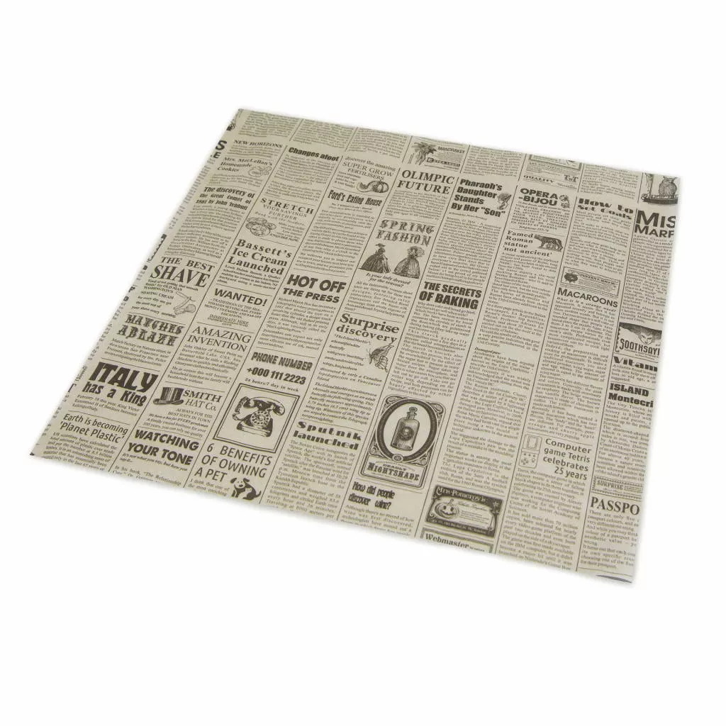 Оберточная бумага 390*390 мм "Газета"