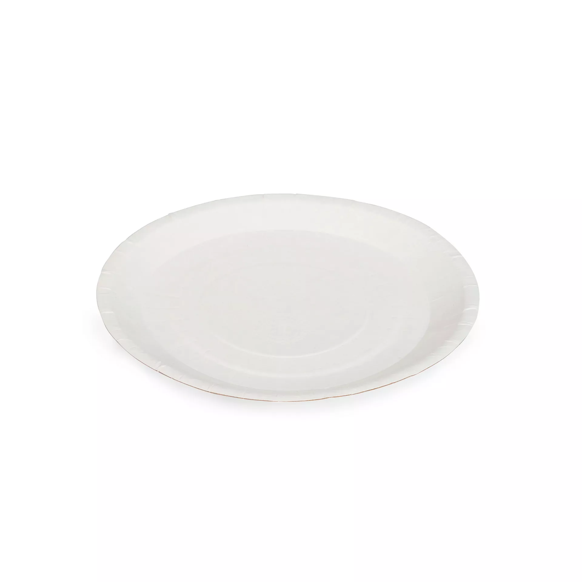 Тарелка бумажная без ламинации 180 мм белая ЭКО