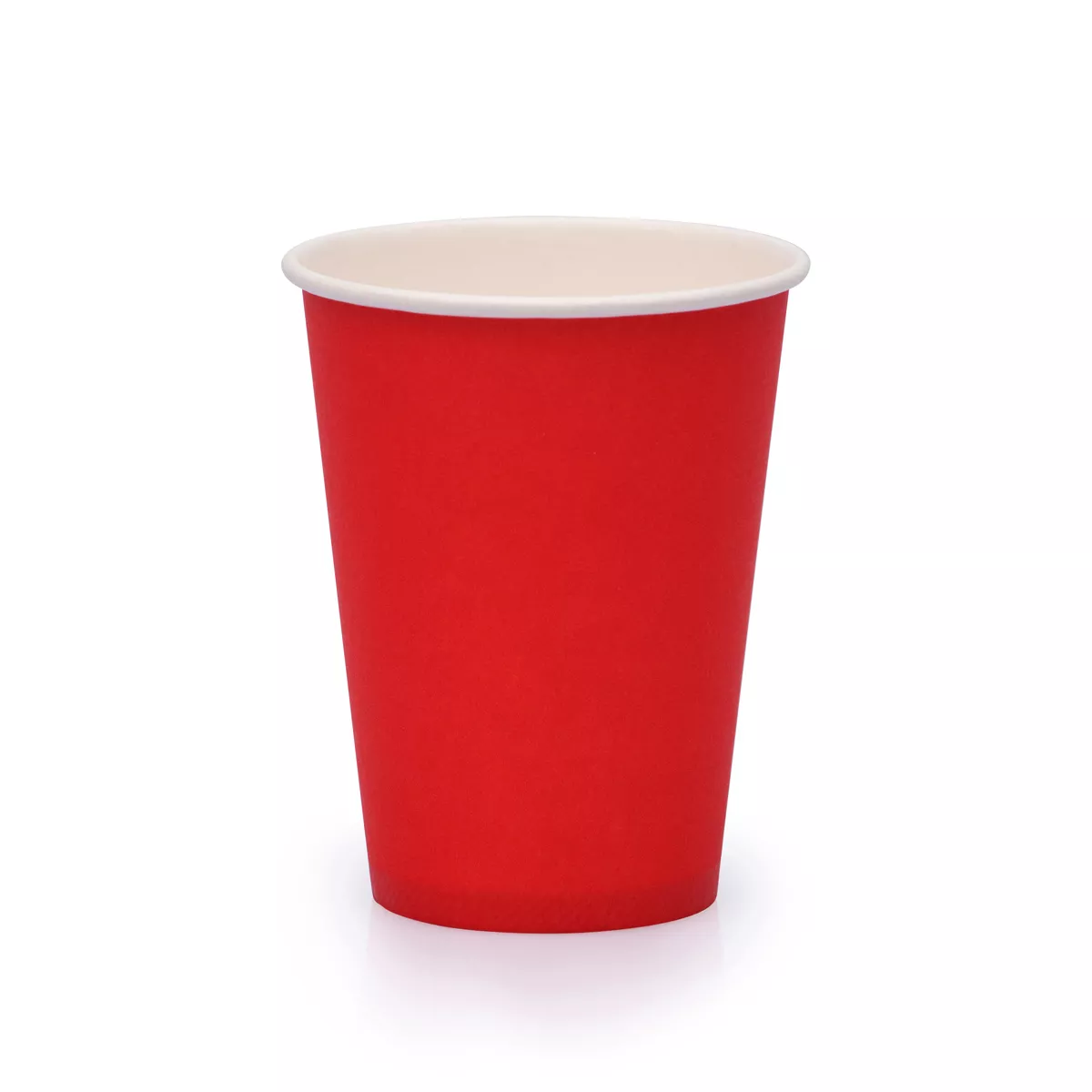 Стакан 350/425мл d90 бумажный (50шт/уп) красный