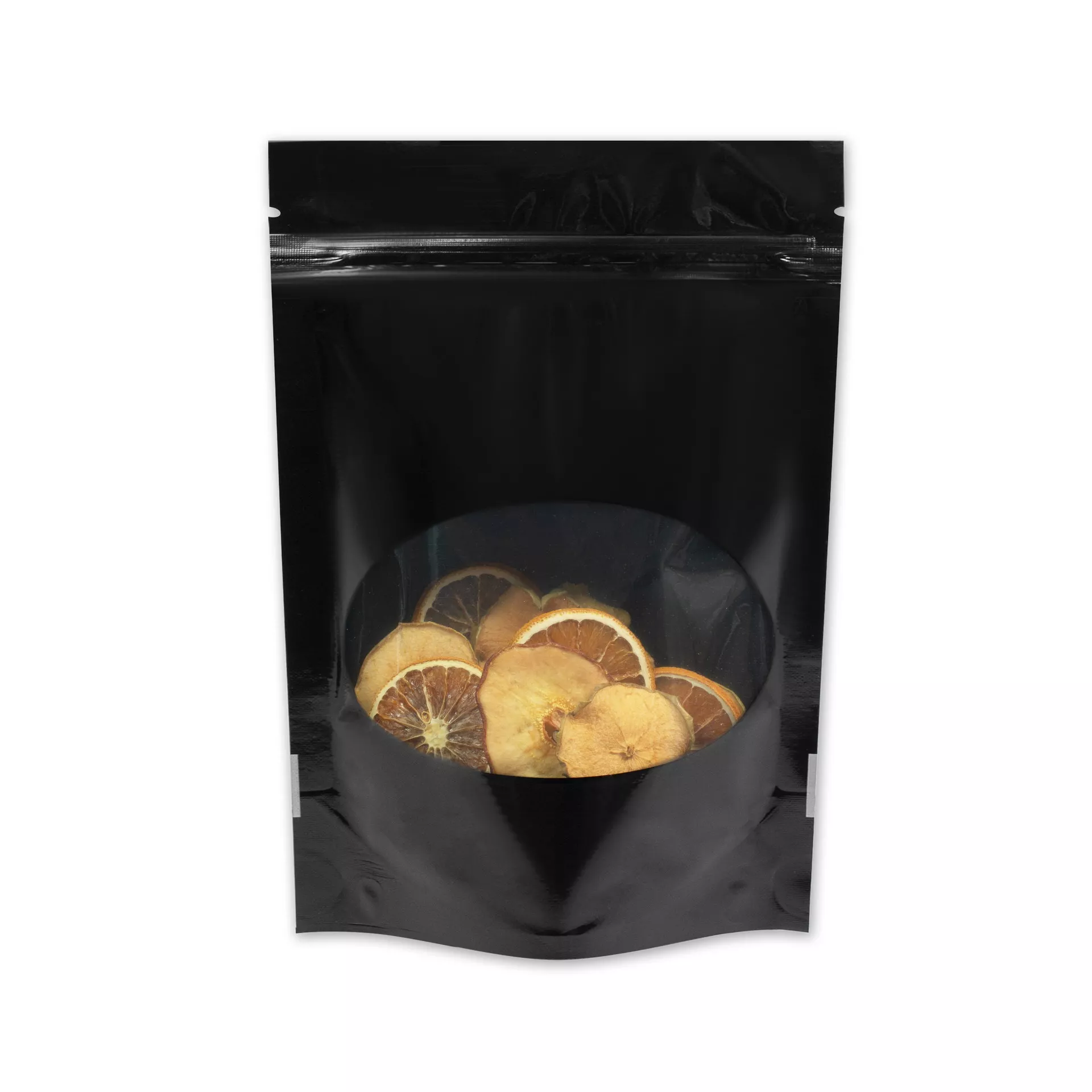 Пакет дой пак с замком зип лок 220*300 мм с окном 110 мм черный