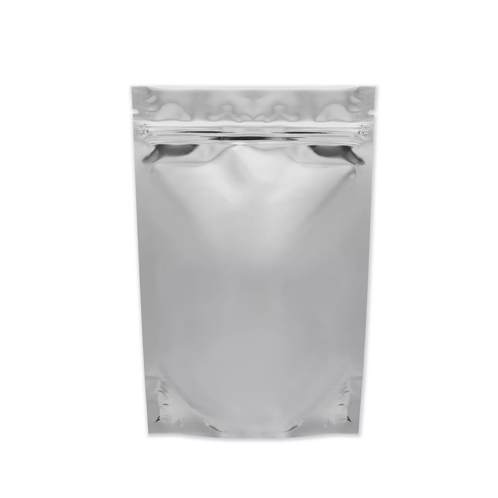 Пакет дой пак с замком зип лок 135*175 мм серебро