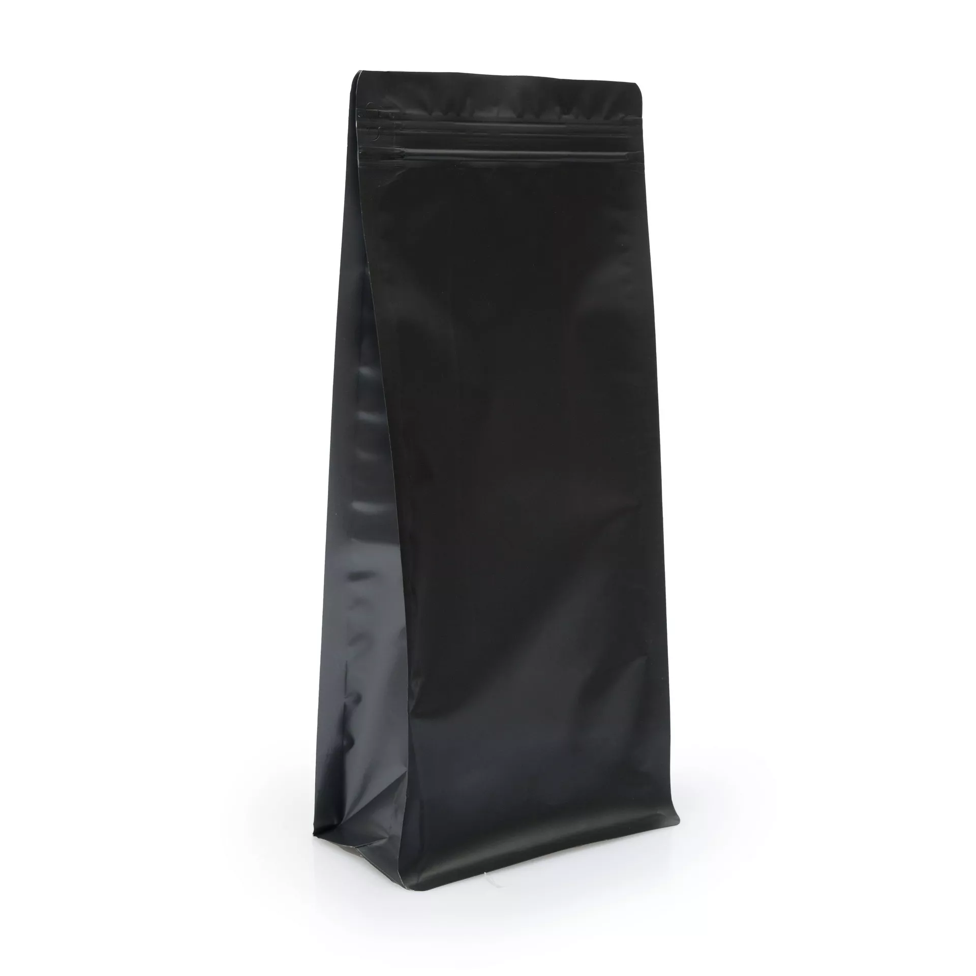 Пакет восьмишовный с отрывным замком зип лок 150*90*345 мм черный матовый