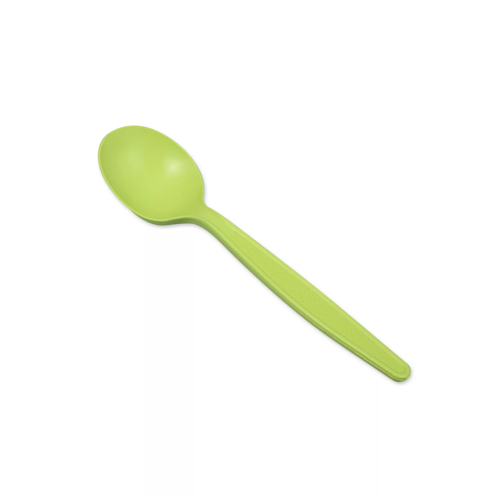 Ложка с кукурузным крахмалом 150 мм зеленая столовая ЭКО