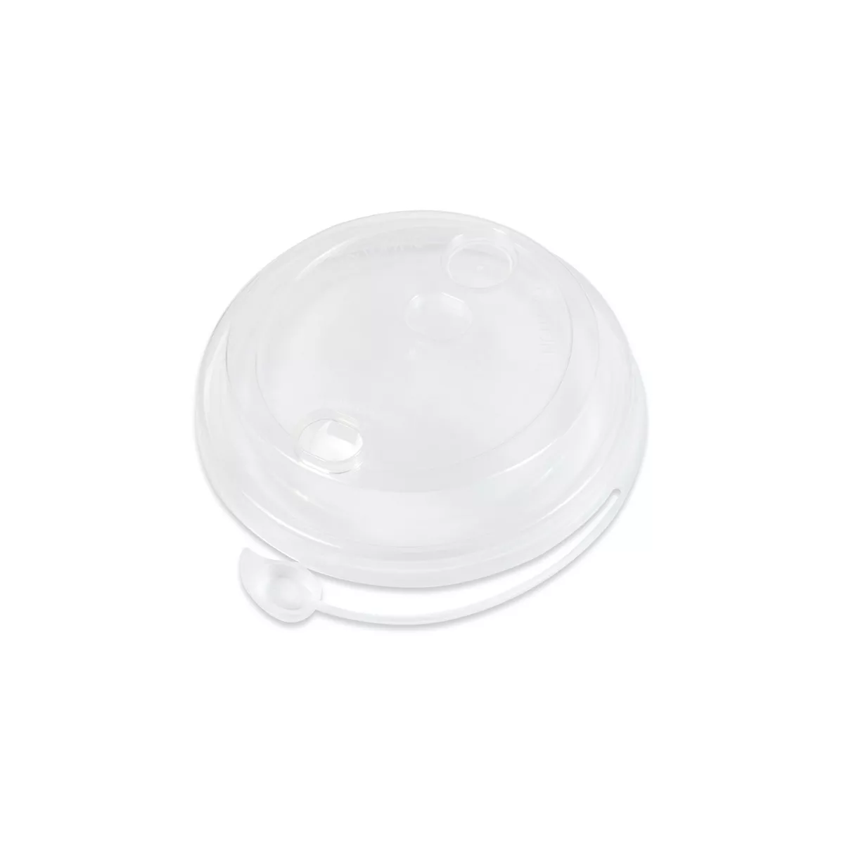 Крышка д/стакана РР d-90 (50шт) со съемным питейником прозрачная