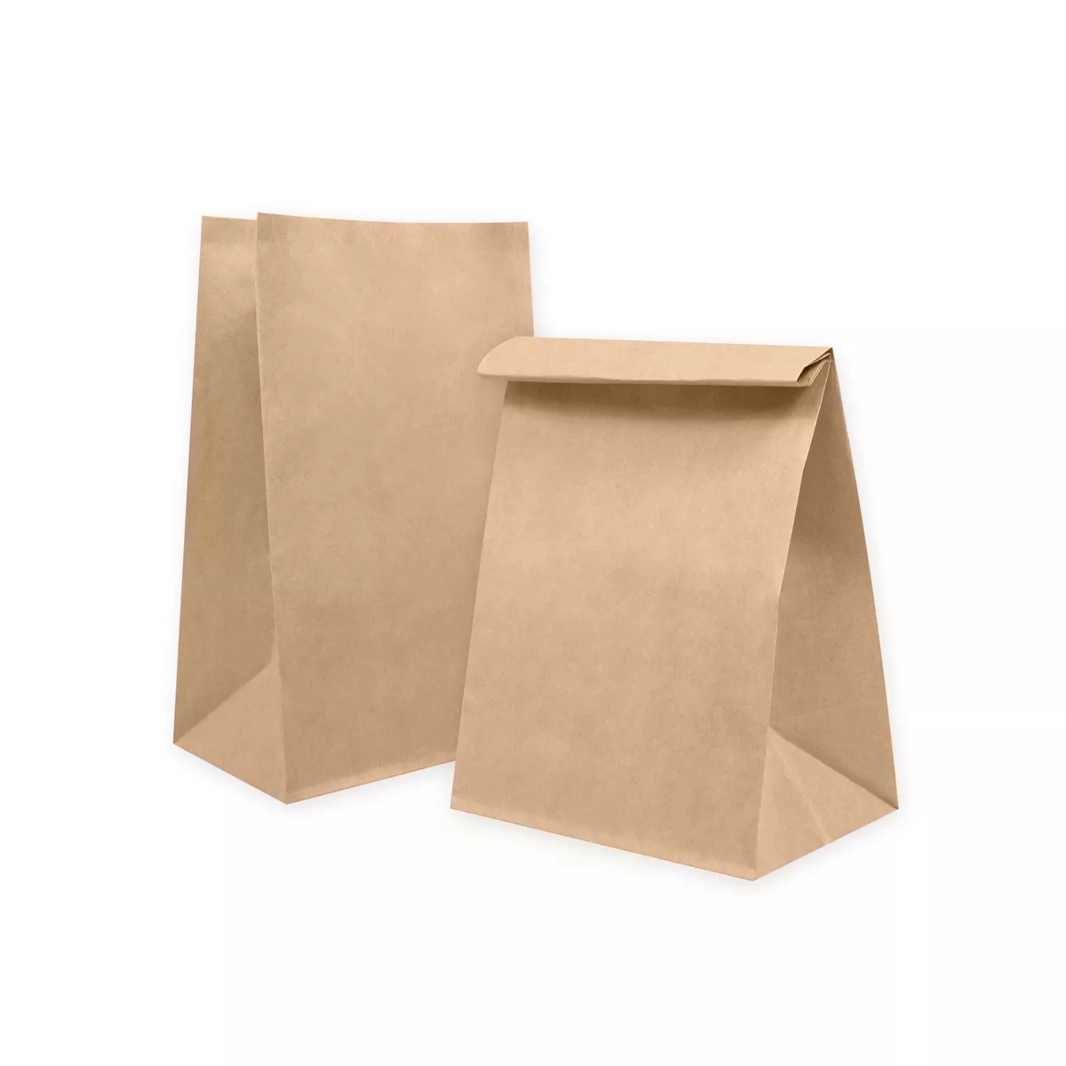 Крафт пакет с прямоугольным дном 180*120*290 мм бурый