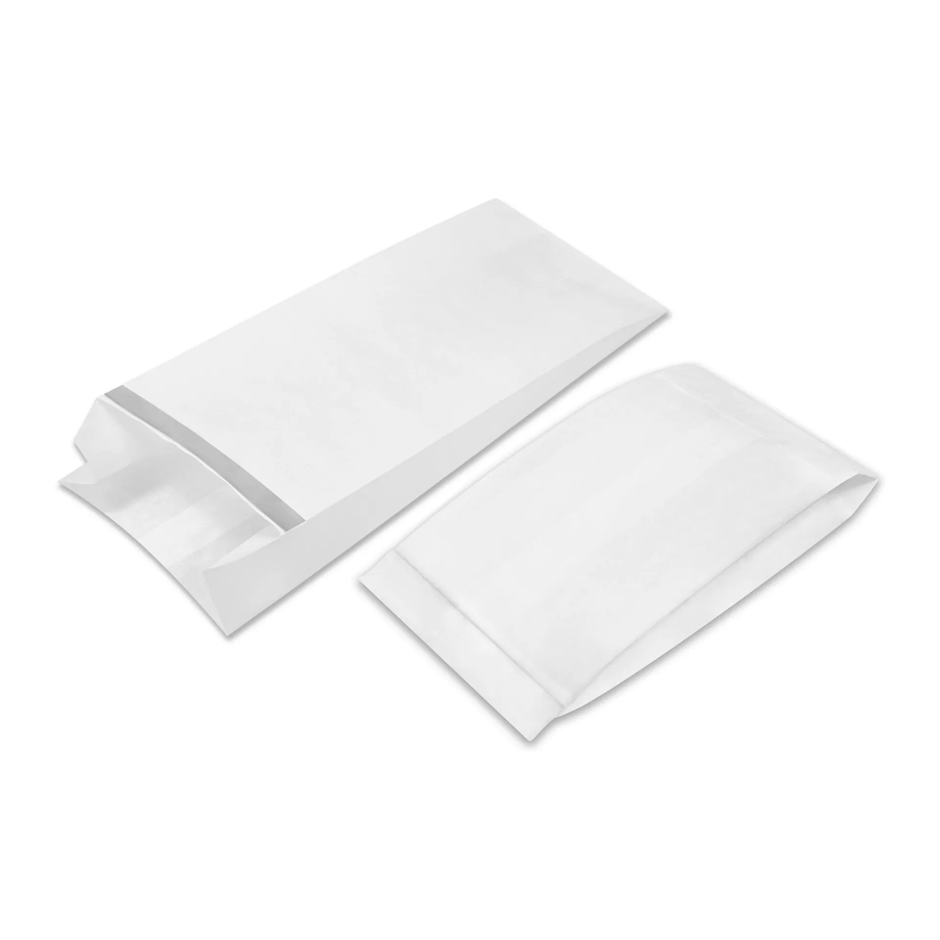 Пакет заклеивающийся с плоским дном 100*60*300 мм белый