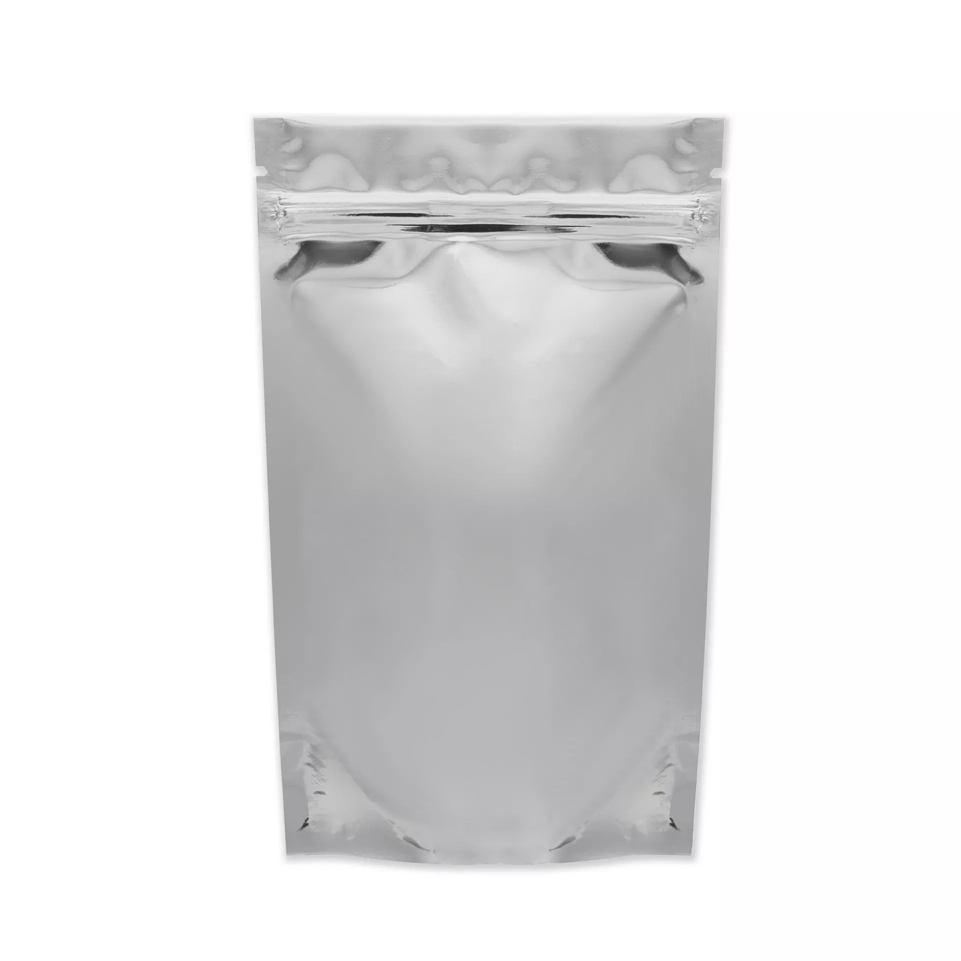 Пакет дой пак с замком зип лок 135*200 мм серебро