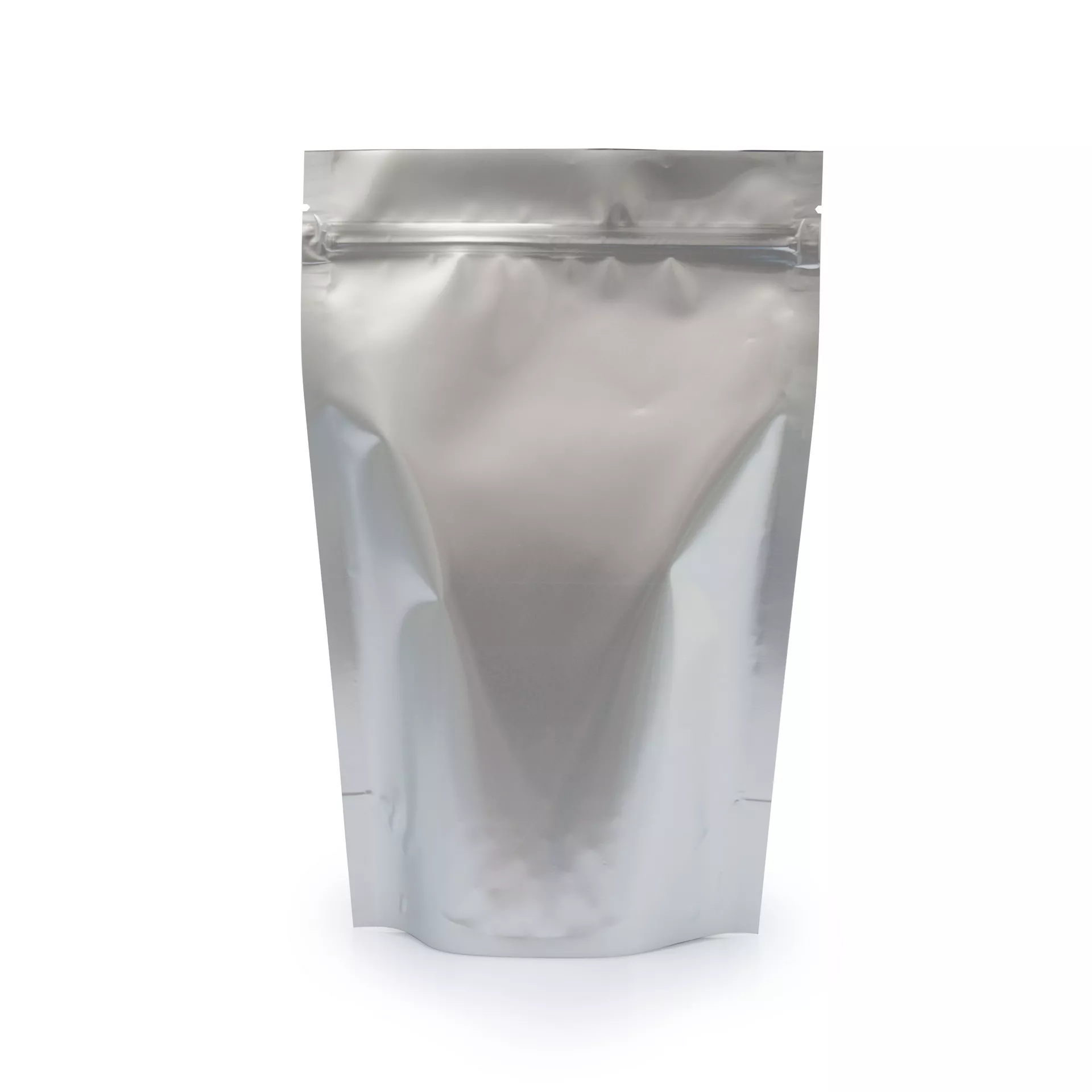 Пакет дой пак с замком зип лок 160*250 мм серебро матовый